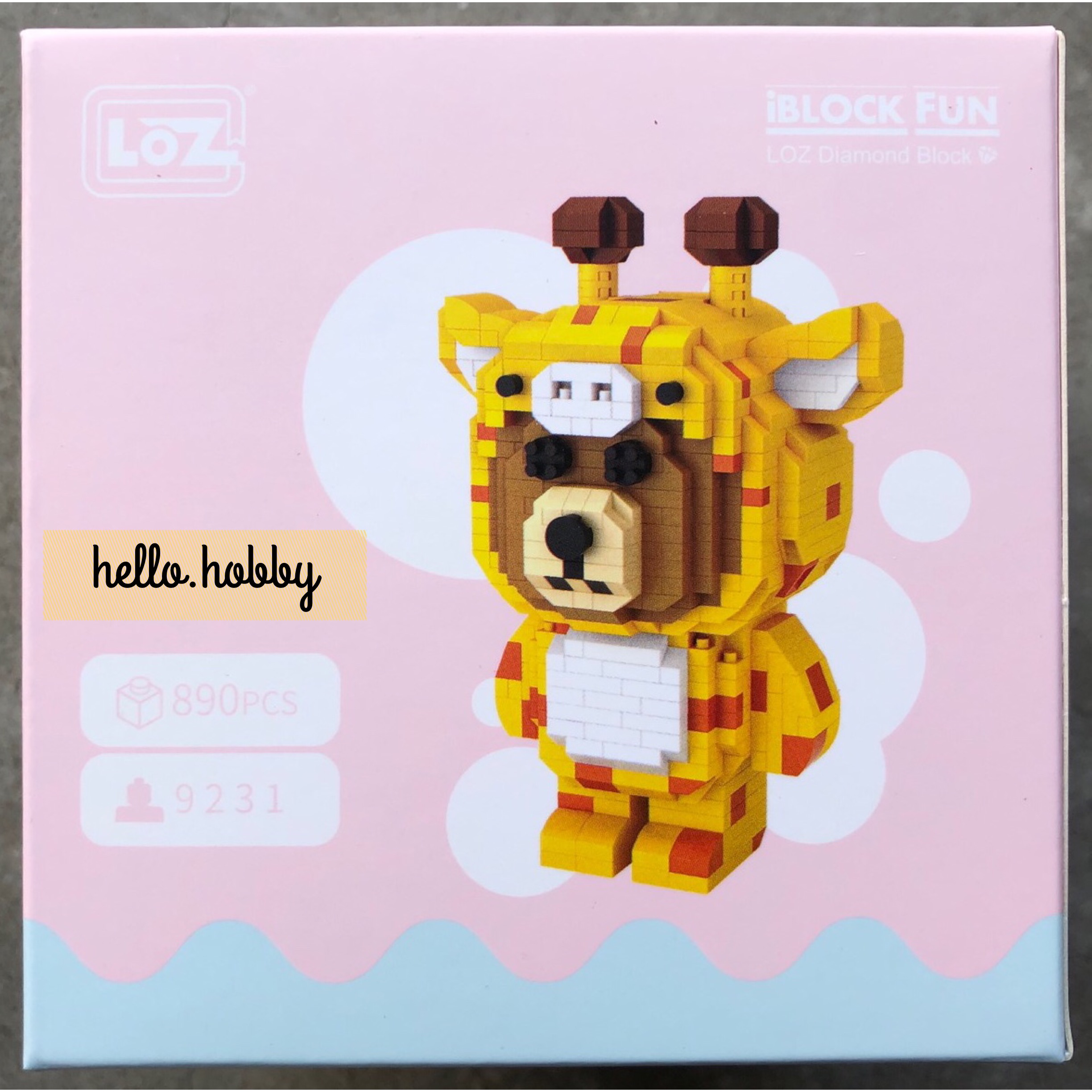 Loz 9231 Line Town Brown Cosplay 890pcs