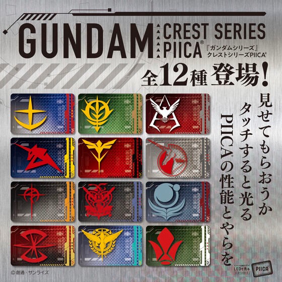 PRE-ORDER : Gundam Series PIICA + Clear Pass Case 2nd Crest Series (Random)