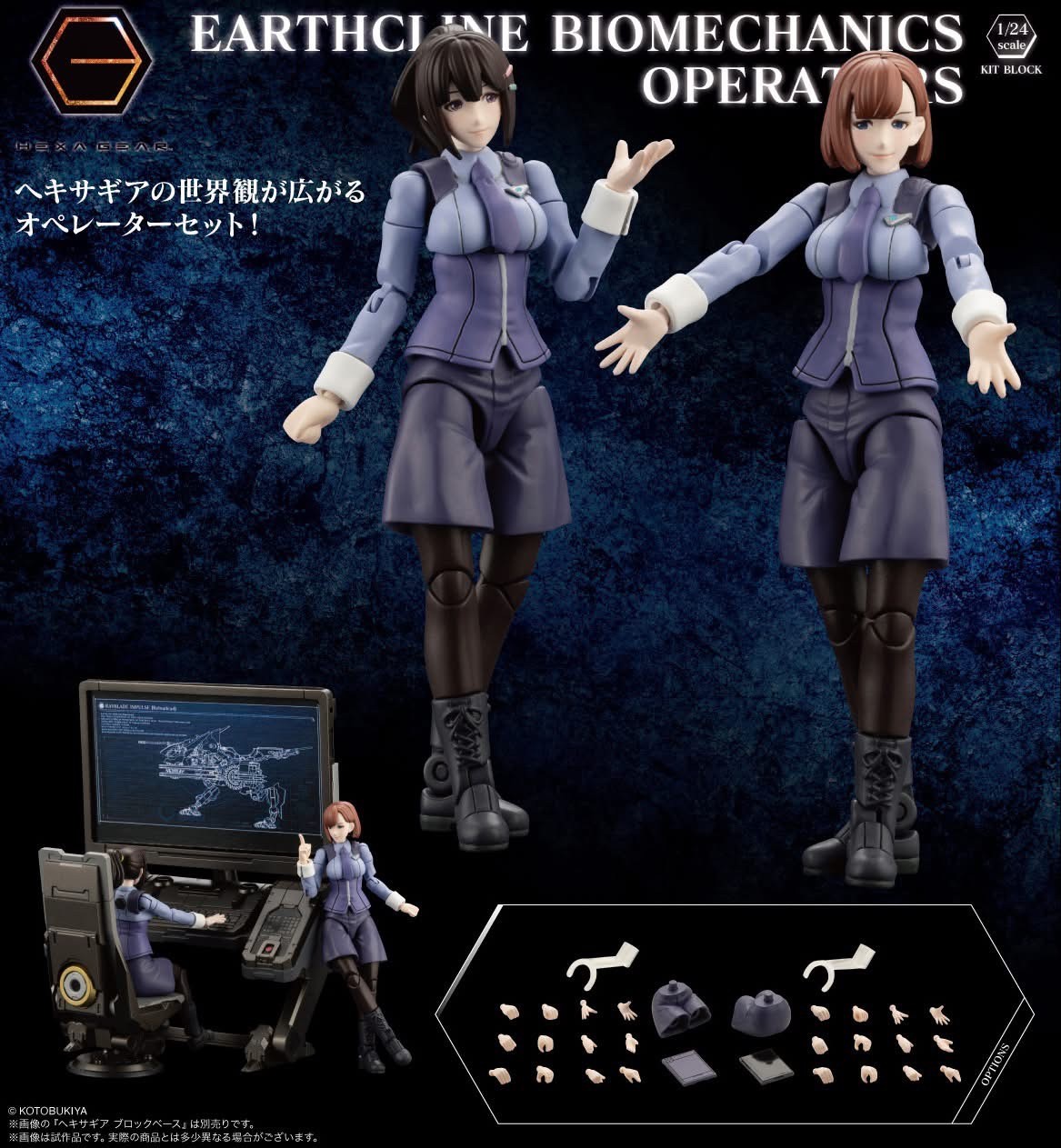 Pre-order : 1/24 Hexa Gear Earthcline Biomechanics Operators Plastic Model Kit by Kotobukiya
