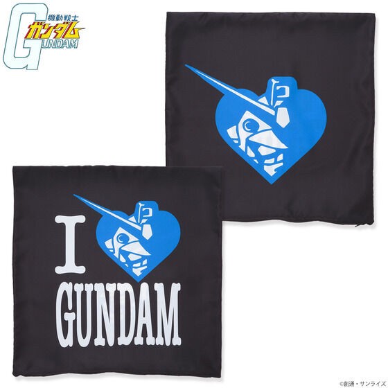 PRE-ORDER : Mobile Suit Gundam I LOVE MOBILE SUIT Cushion Cover