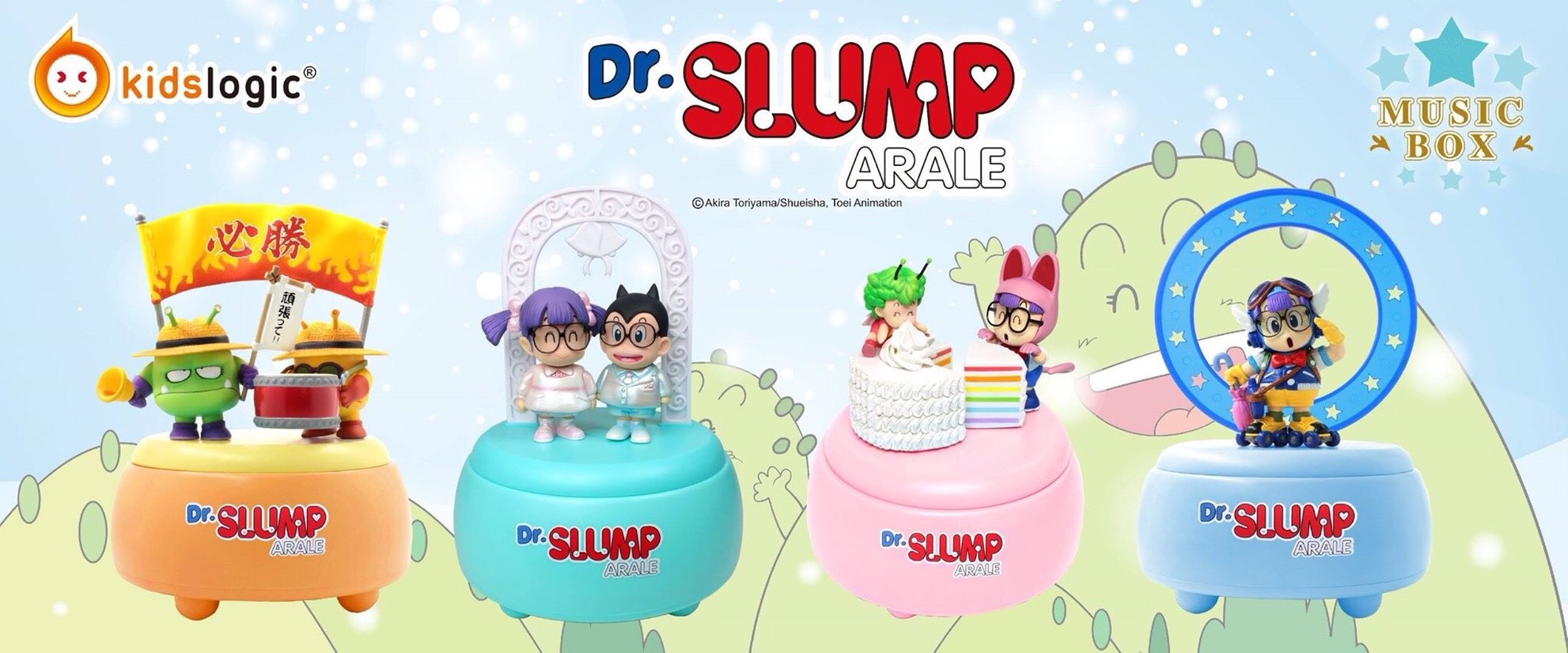 MB04 Dr. Slump Arale Music Box - Happy Birthday Version by Kids Logic