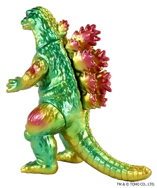 Godzilla - CCP Middle Size Series Vol.11 Godzilla (1995) Lime Green Metallic Ver. Soft Vinyl by CCP (Lot JP)