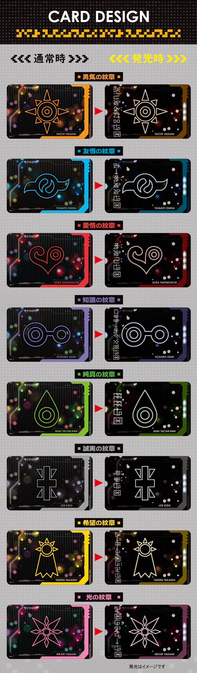 PRE-ORDER : Digimon Adventure PIICA + Clear Pass Case Emblem Series (8 types)