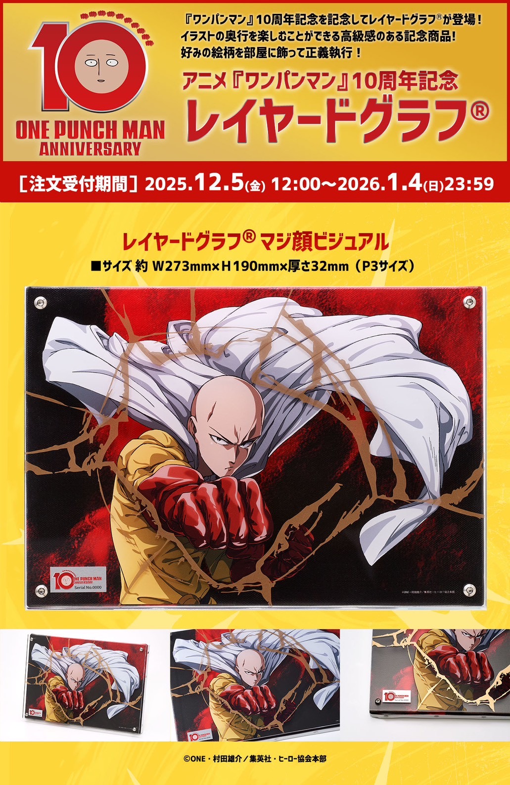 PRE-ORDER : One-Punch Man 10th Anniversary