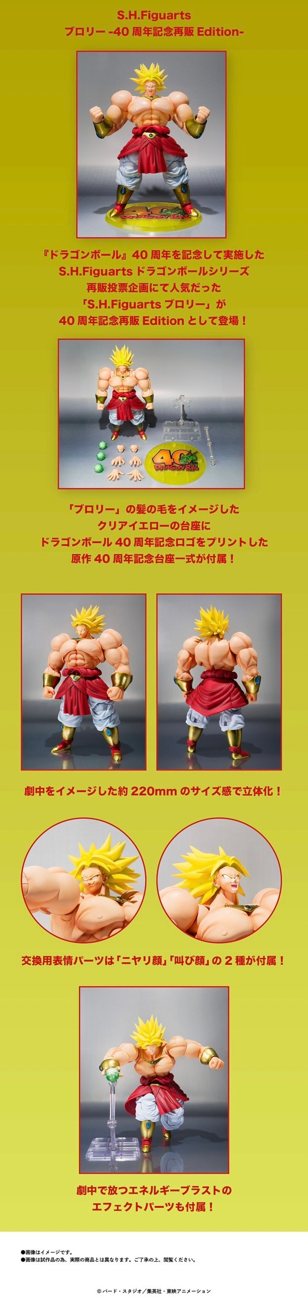 PRE-ORDER : S.H.Figuarts Broly -40th Anniversary Reissue Edition-