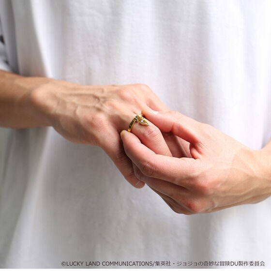 PRE-ORDER : [JAM HOME MADE Collaboration] JoJo's Bizarre Adventure: Diamond is unbreakable Rohan Kishibe G Pen Motif Ring