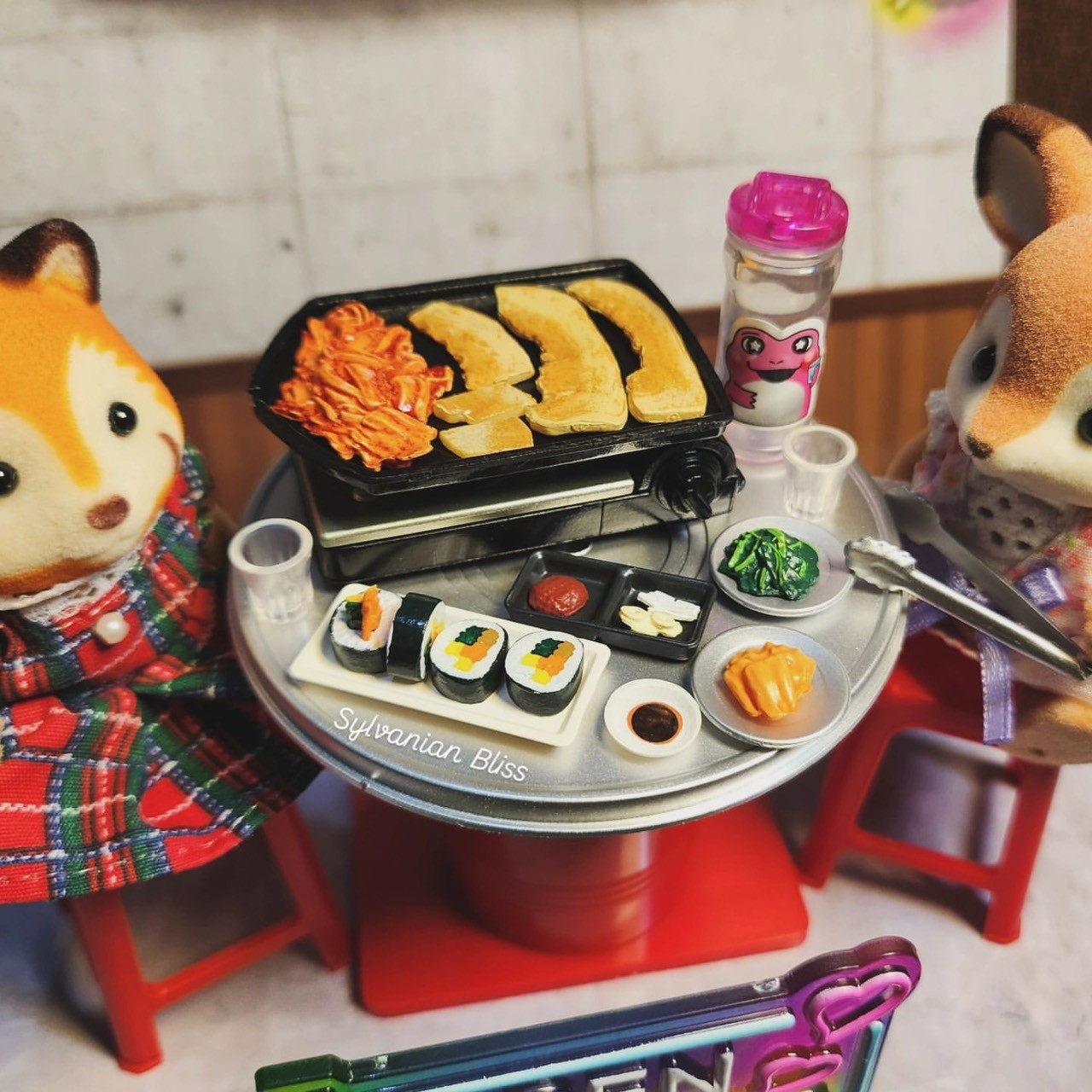 Re-Ment Petit Sample Neon and Romance Korean Food Night Stall by Re-Ment (Set of 8)