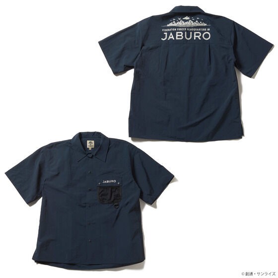 PRE-ORDER : STRICT-G JABURO "Mobile Suit Gundam" Open Collar Shirt