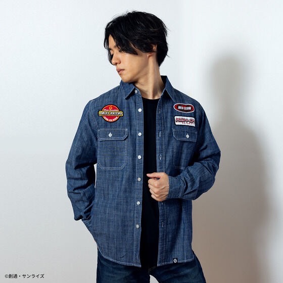 PRE-ORDER : STRICT-G "Mobile Suit Gundam Char's Counterattack" Chambray Shirt