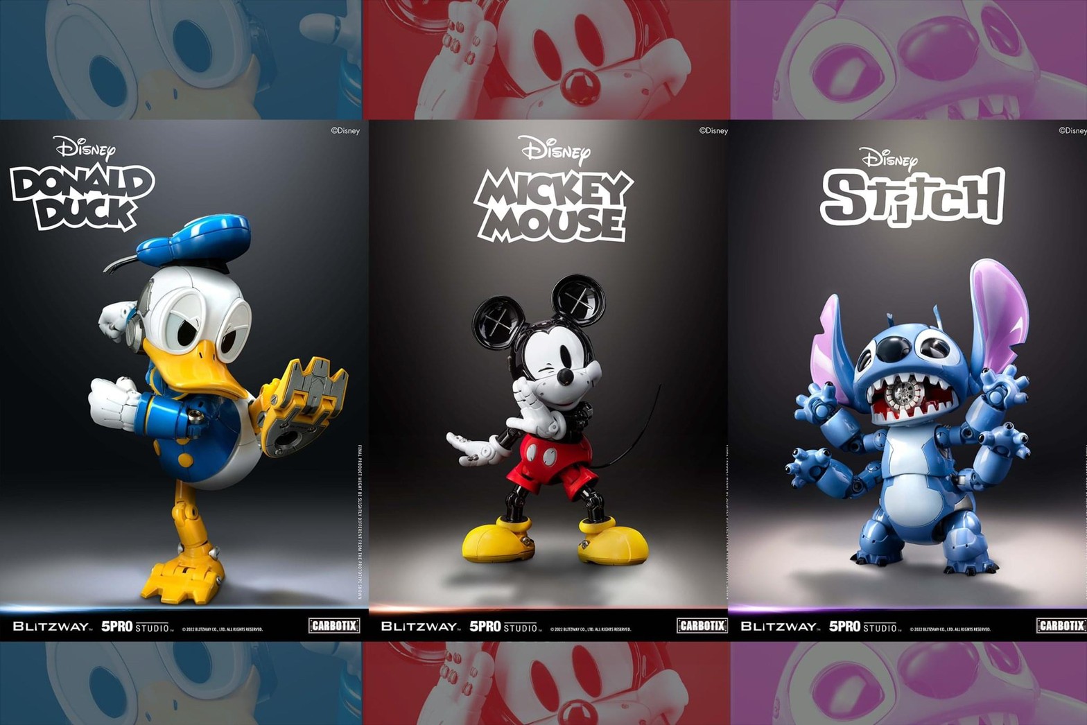 CARBOTIX Disney Characters Series Mickey Mouse / Donald Duck / Stitch by Blitzway x 5Pro Studio