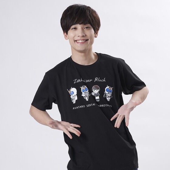 PRE-ORDER : Avataro Sentai Donbrothers Zenkaizer Black Kaito Goshikida T-shirt