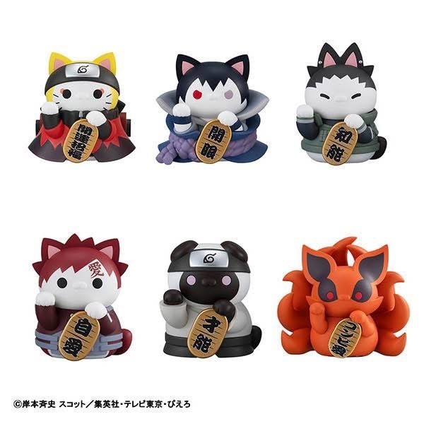 Pre-order : MEGA CAT PROJECT Naruto Shippuden Nyaruto! Manekineko Fortune Naruto Uzumaki And Friends Edition: 1Box (6pcs) by MegaHouse