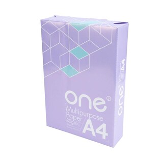กระดาษถ่ายเอกสาร A4 80 แกรม 500แผ่น/รีม ONE