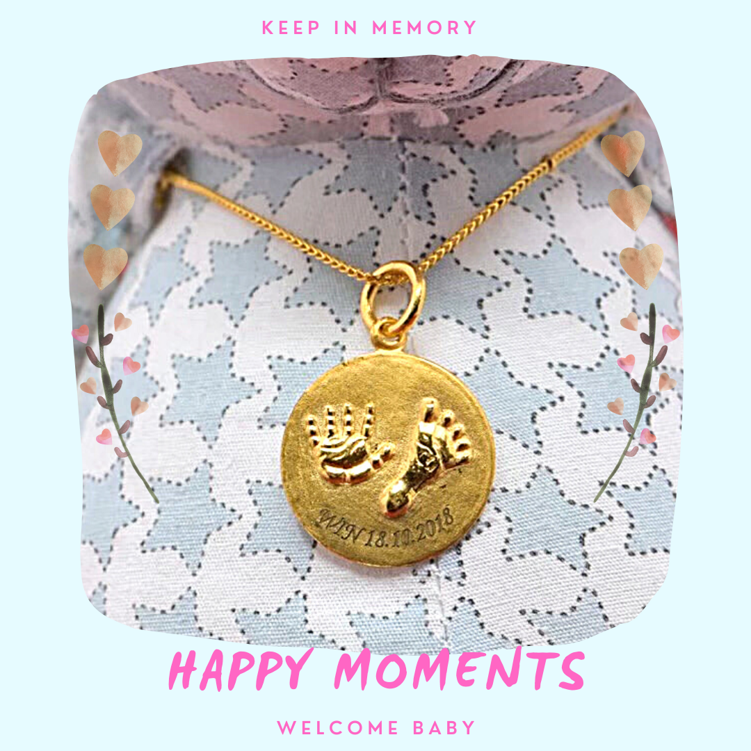 จี้ทองคำแท้ รับขวัญวันแรกเกิด พร้อมสลักชื่อ