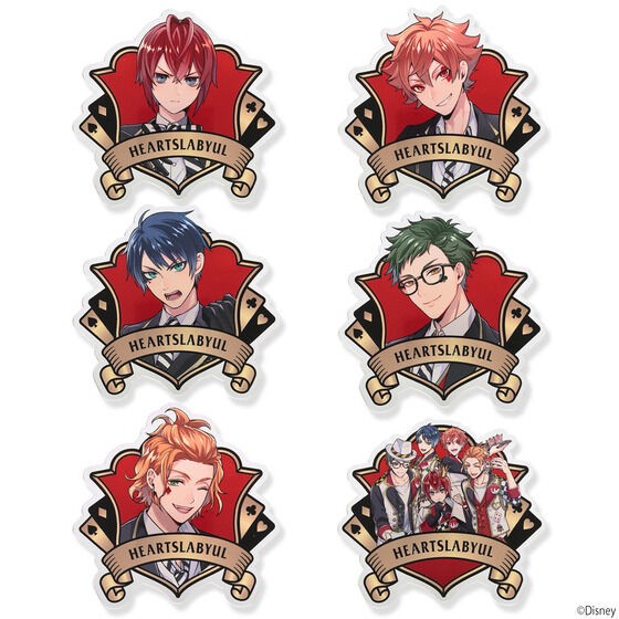 PRE-ORDER : Hapikuro! Disney Twisted Wonderland Uniform Pattern Acrylic Badge (29 random types in total)