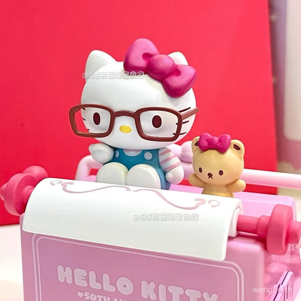 น้ำหอมติดรถ Sanrio - Hello Kitty 50th Anniversary Car Aromatherapy Printer Parking Number Plate by Holy Box