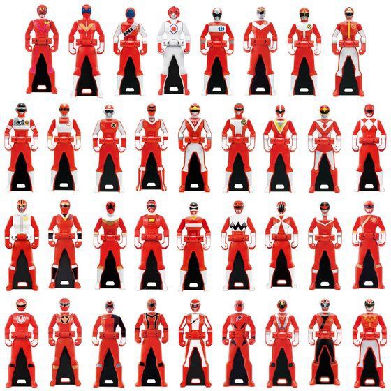 Kaizoku Sentai Gokaiger Ranger Key -MEMORIAL EDITION- 35 Red Set by Bandai (มีกล่องน้ำตาล)