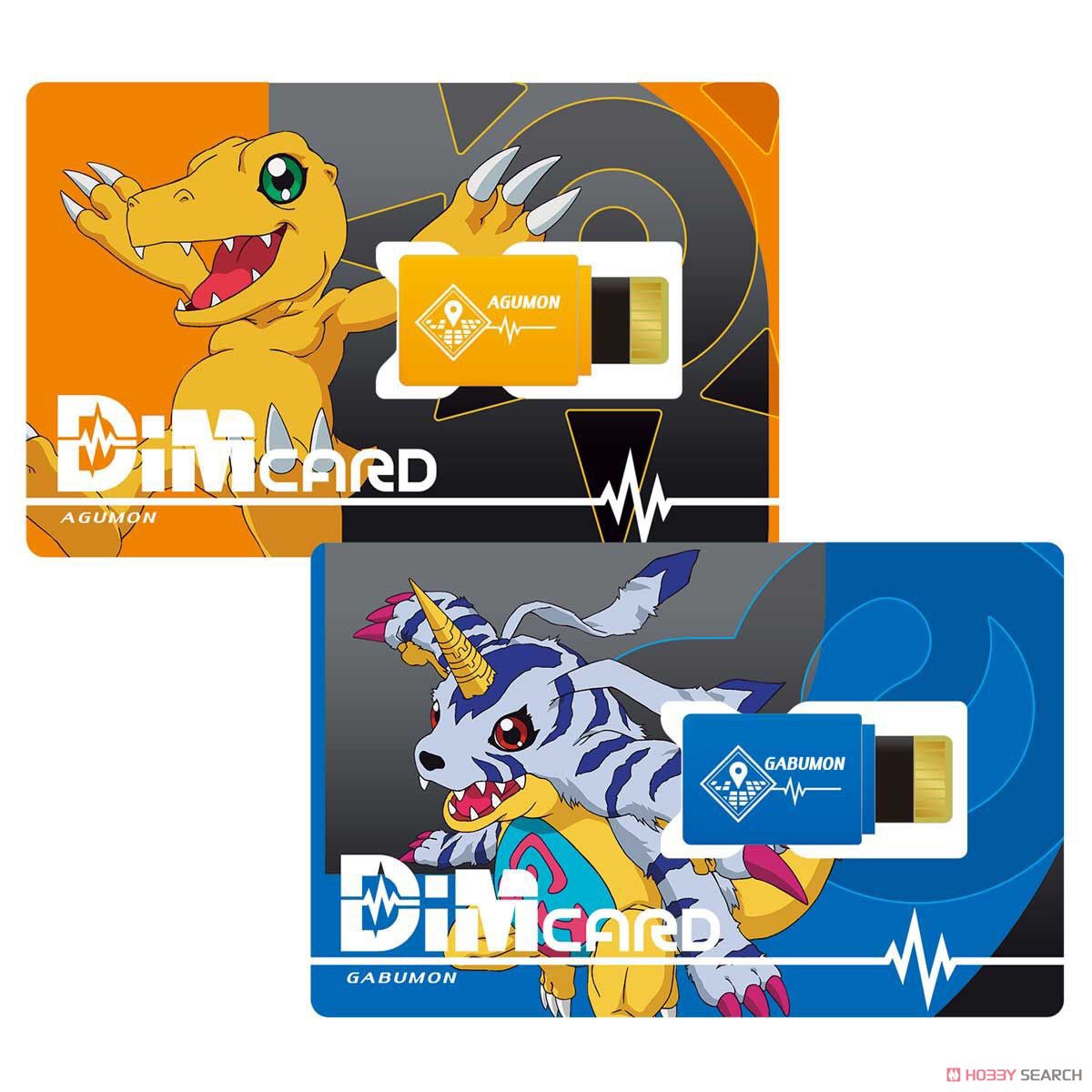 Dim Card Set EX Digimon Adventure: Agumon & Gabumon by Bandai