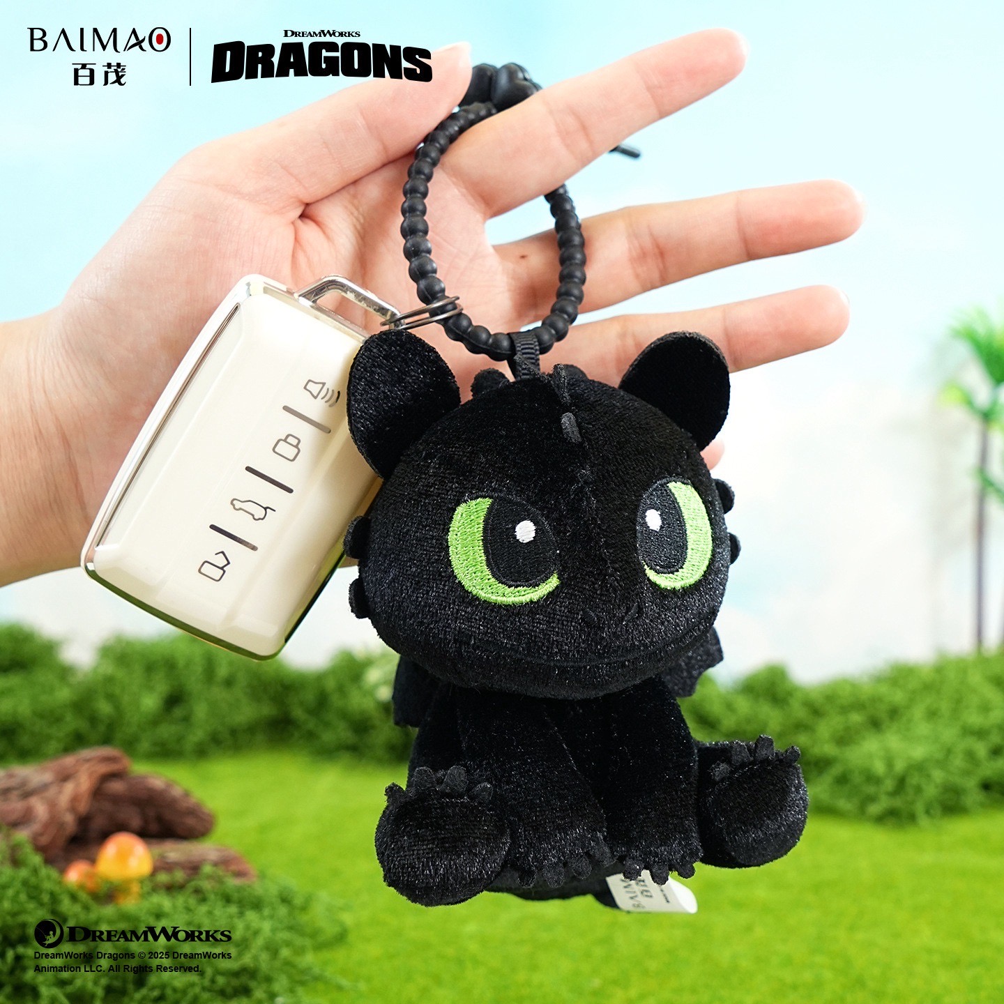 ตุ๊กตาพวงกุญแจ มังกร ไอ้เขี้ยวกุด ลิขสิทธิ์แท้ How To Train Your Dragon 3D Plush Keychain by Baimao