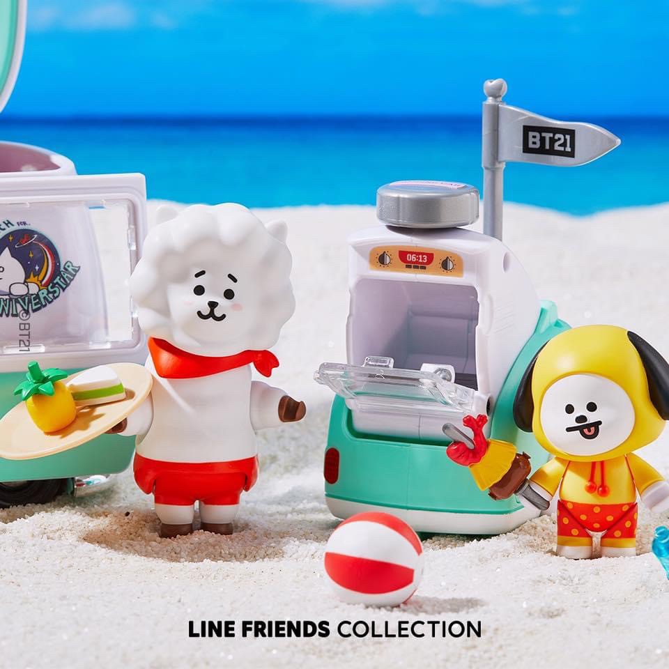 ฟิกเกอร์รถ BT21 Universtar Camping Car Play Set by Line Friends x Young Toys