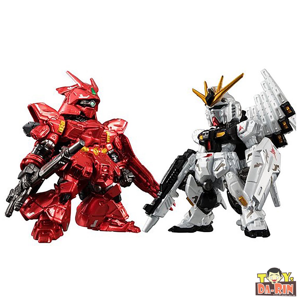 FW GUNDAM CONVERGE: CORE 010 Nu Gundam & Sazabi (Metallic Ver.) (PB) (Damaged Outer BOX)