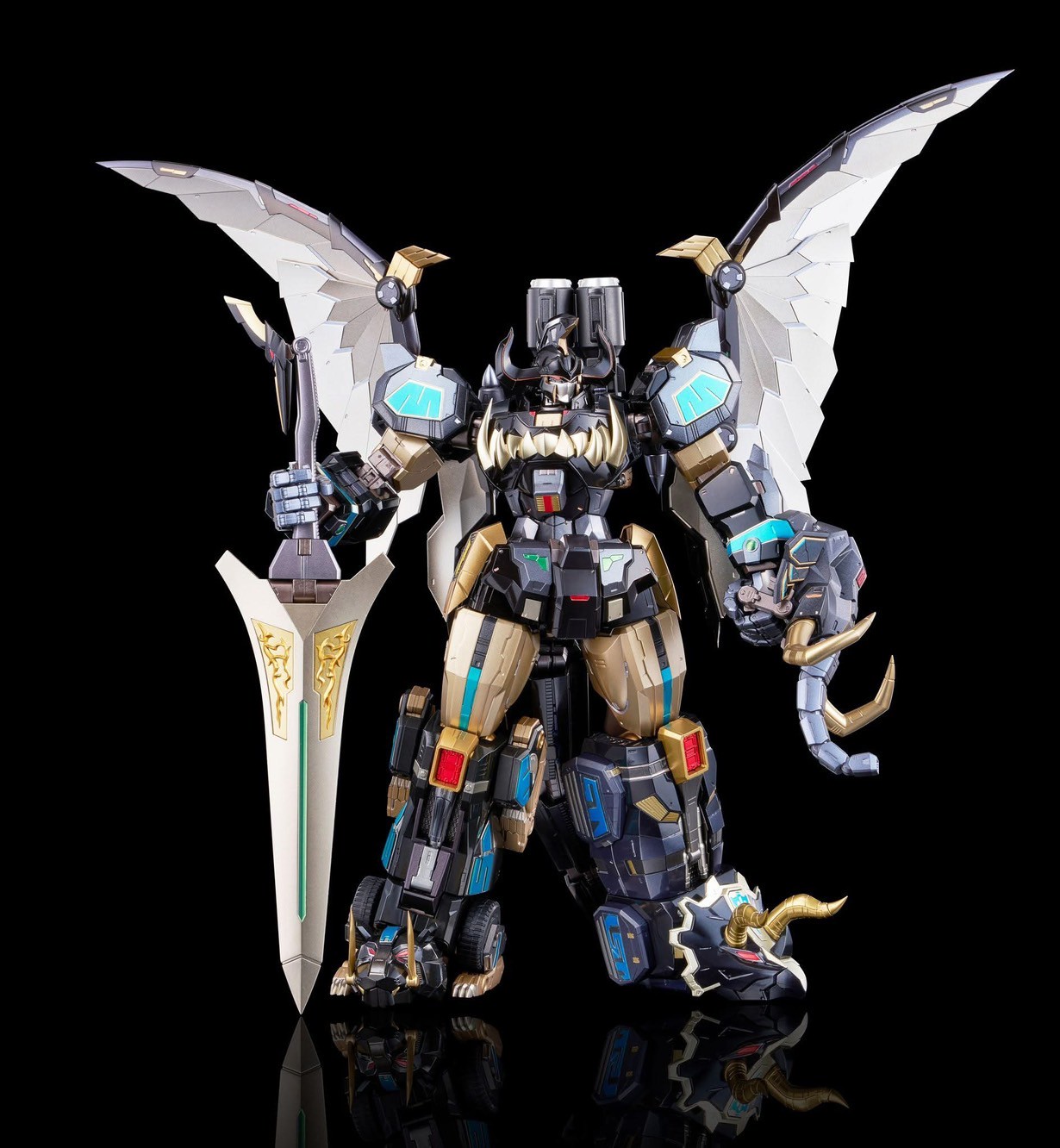 *Limited 1,000 pcs Worldwide* [Go! Kara Kuri Combine] Dino Megazord (Black Limited Edition) by Flame Toys
