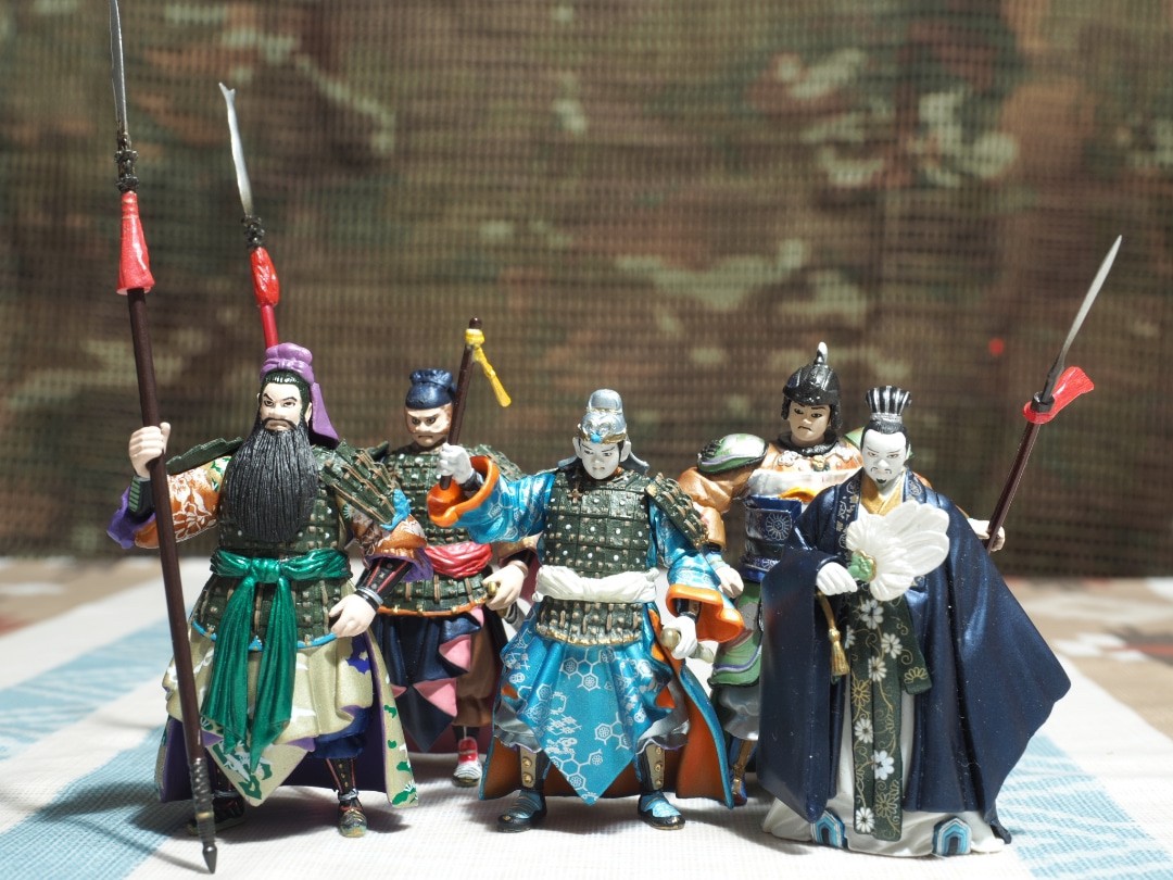 ฟิกเกอร์ สามก๊ก Kihachiro Kawamoto Romance of the Three Kingdoms Figure Collection vol. 1-2 (Set of 5) by Kaiyodo
