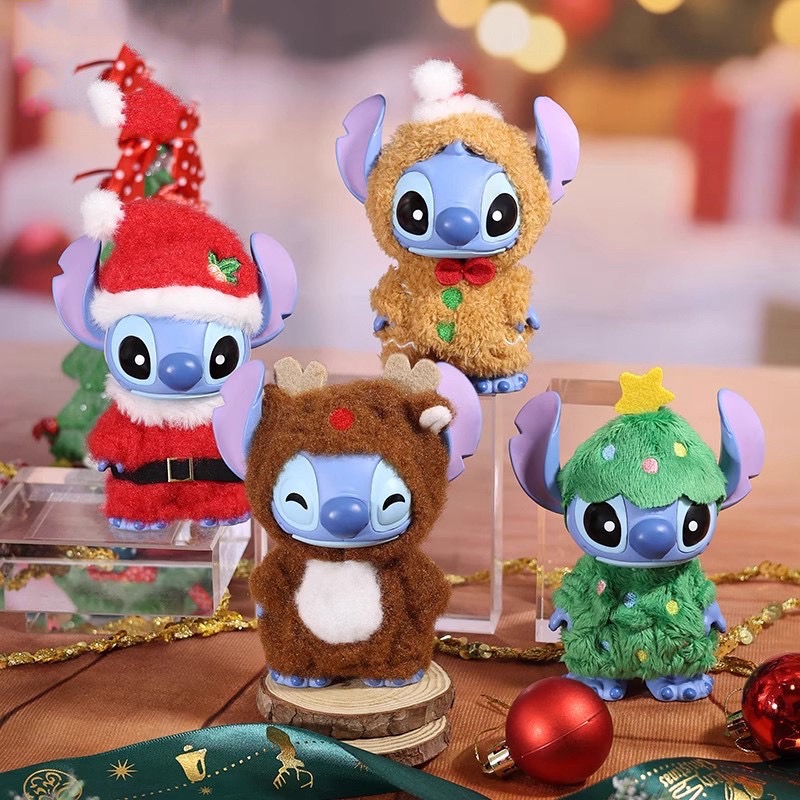 ตุ๊กตาสติทช์คริสมาส ลิขสิทธิ์แท้ ได้ 1ตัว - Disney - Stitch - Christmas Dressed Series by Enesco x Grand Jester Studios