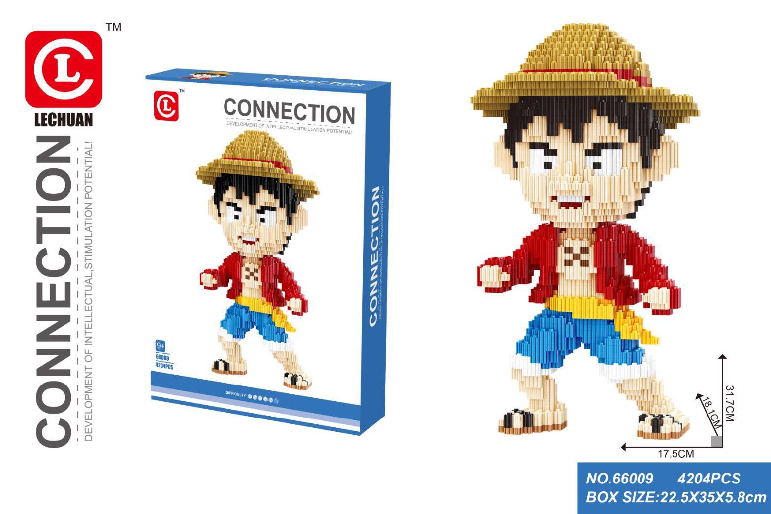 Lechuan 66009 One Piece Monkey D. luffy 4204pcs