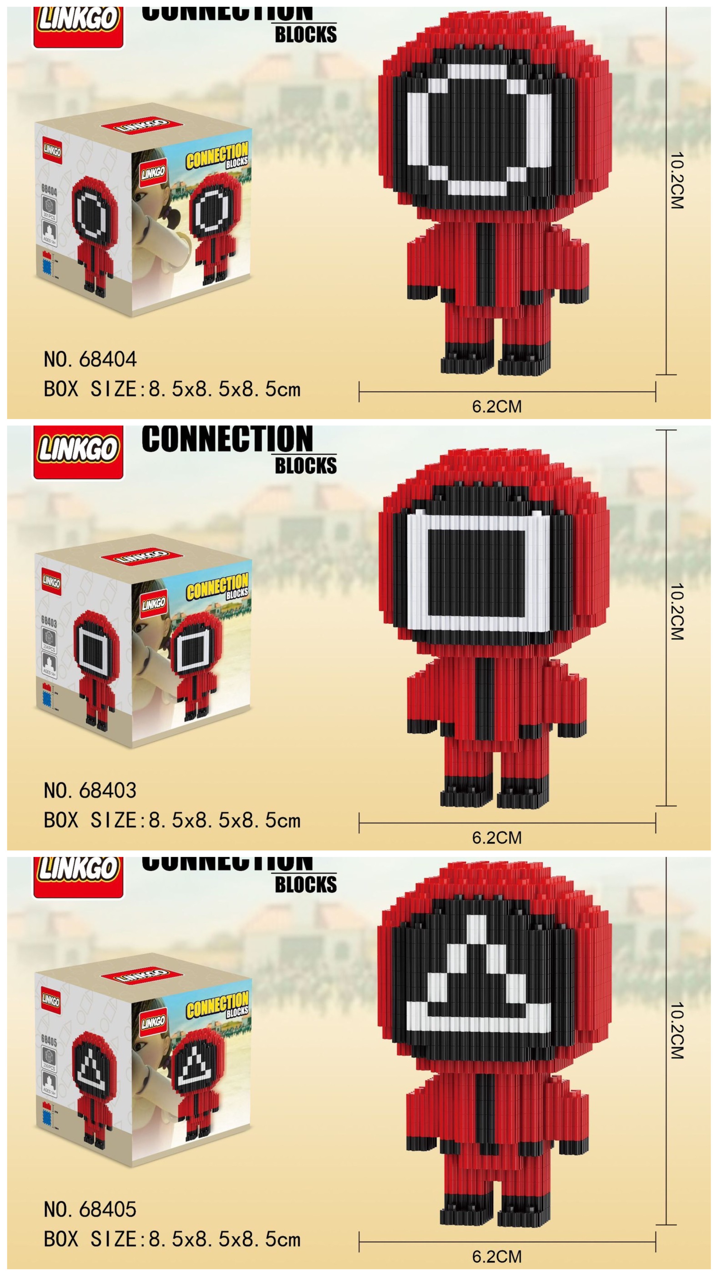 Linkgo 68403 - 68405 Squid Game เล่นลุ้นตาย