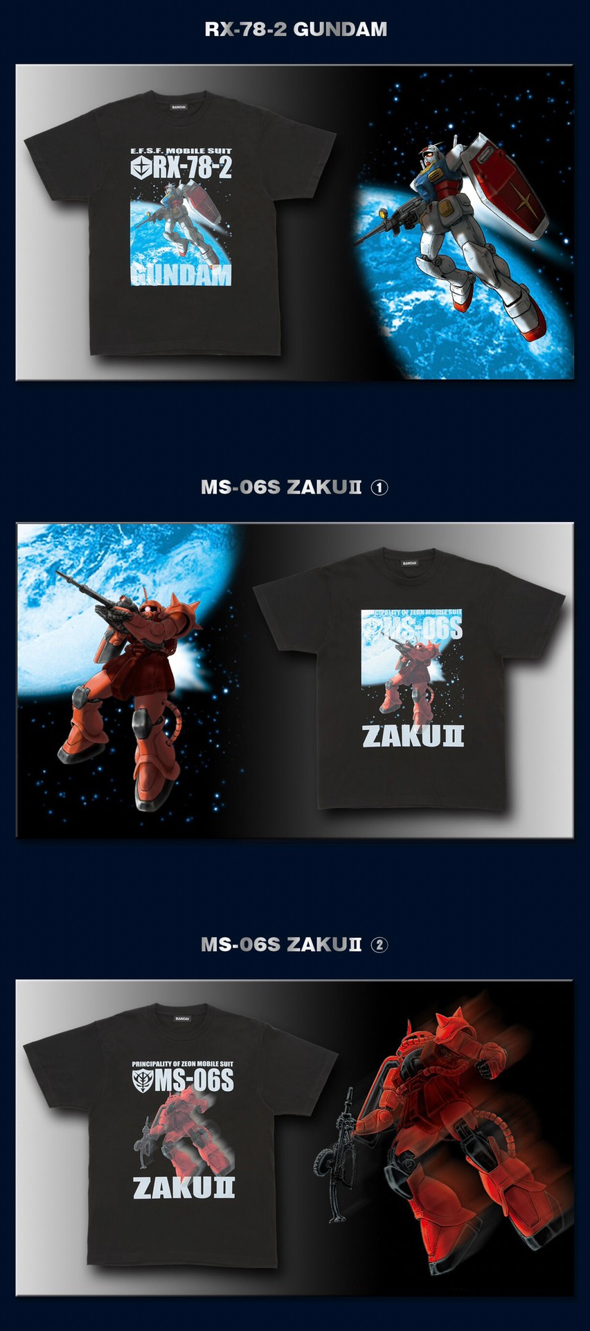 PRE-ORDER : Mobile Suit Gundam Full Color T-shirt 4th
