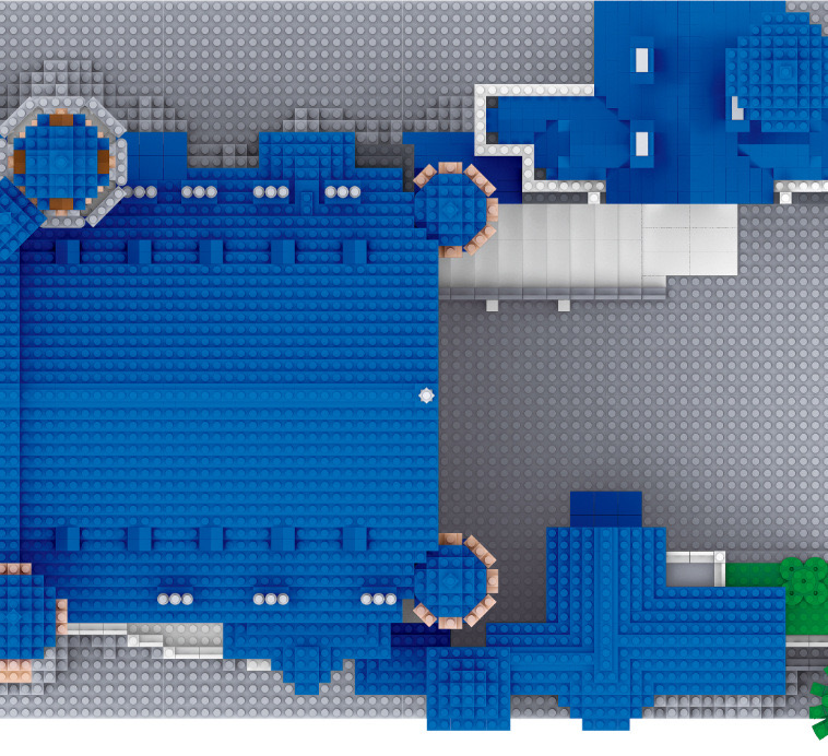 Lezi lz 8020 New Swan Stone Castle 11810pcs
