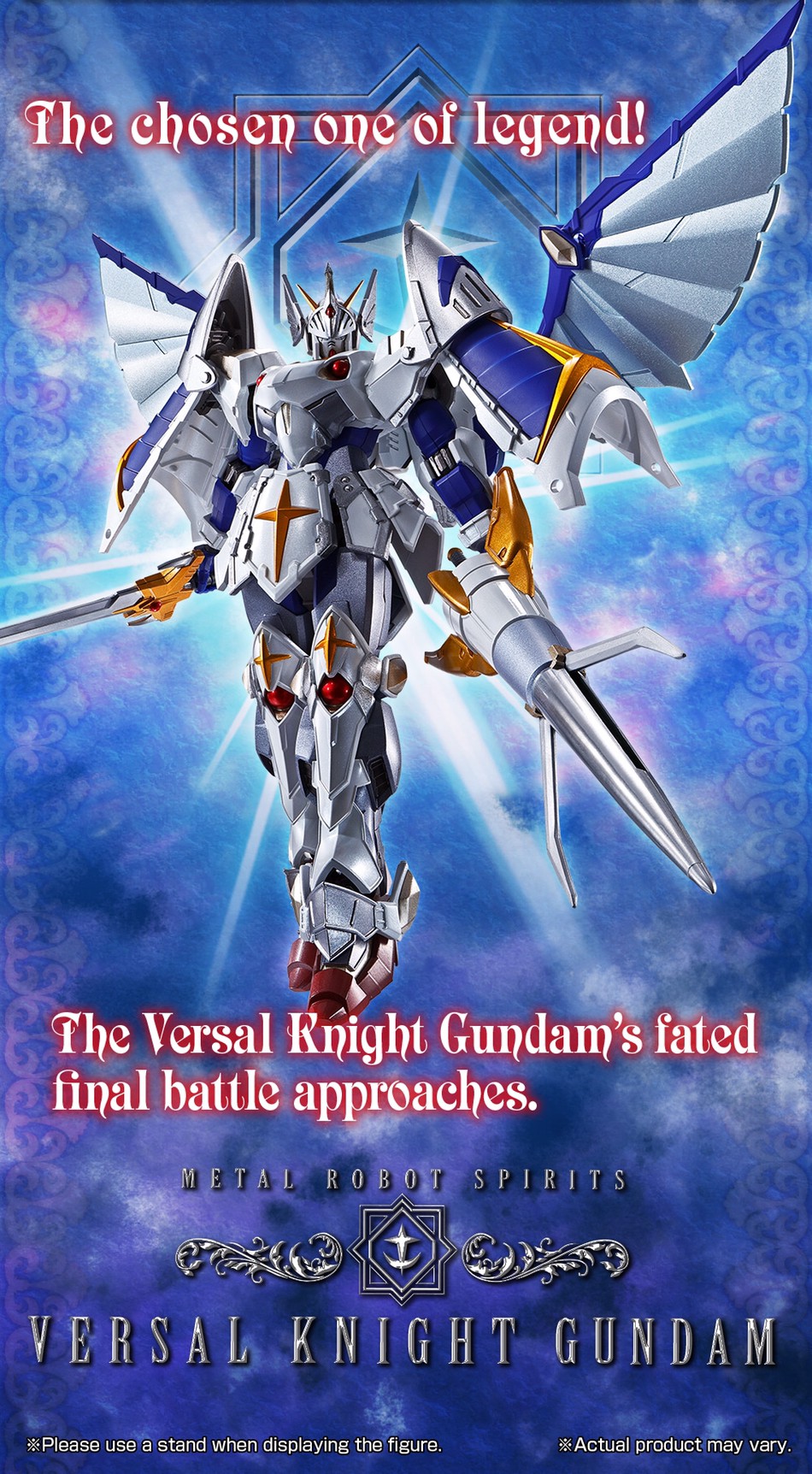 METAL Robot Spirit <SIDE MS> Versal Knight Gundam (Real Type ver.) by Premium Bandai (Lot JP มีกล่องน้ำตาล)