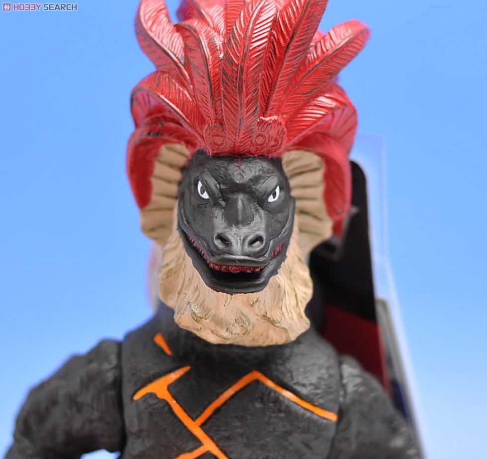 Ultra Monster Series - Ultraman No.08 Geronimon (matte brown, red feathers) 7” by Bandai