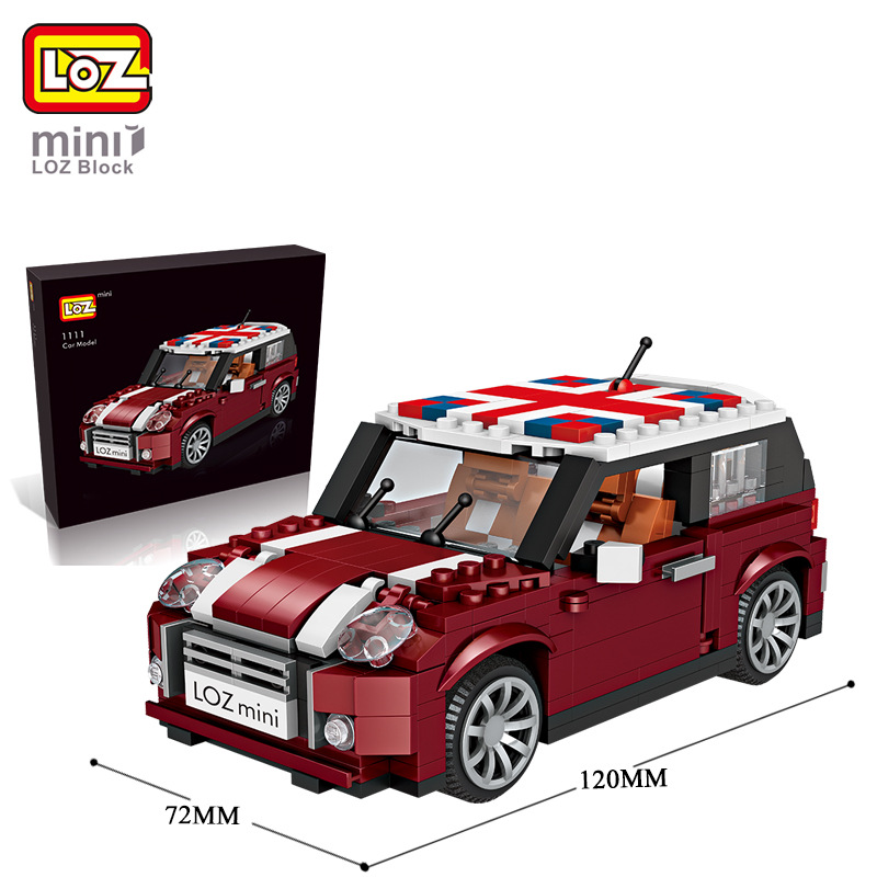 LOZ 1111 Car Model - Mini Cooper 1:24 Scale