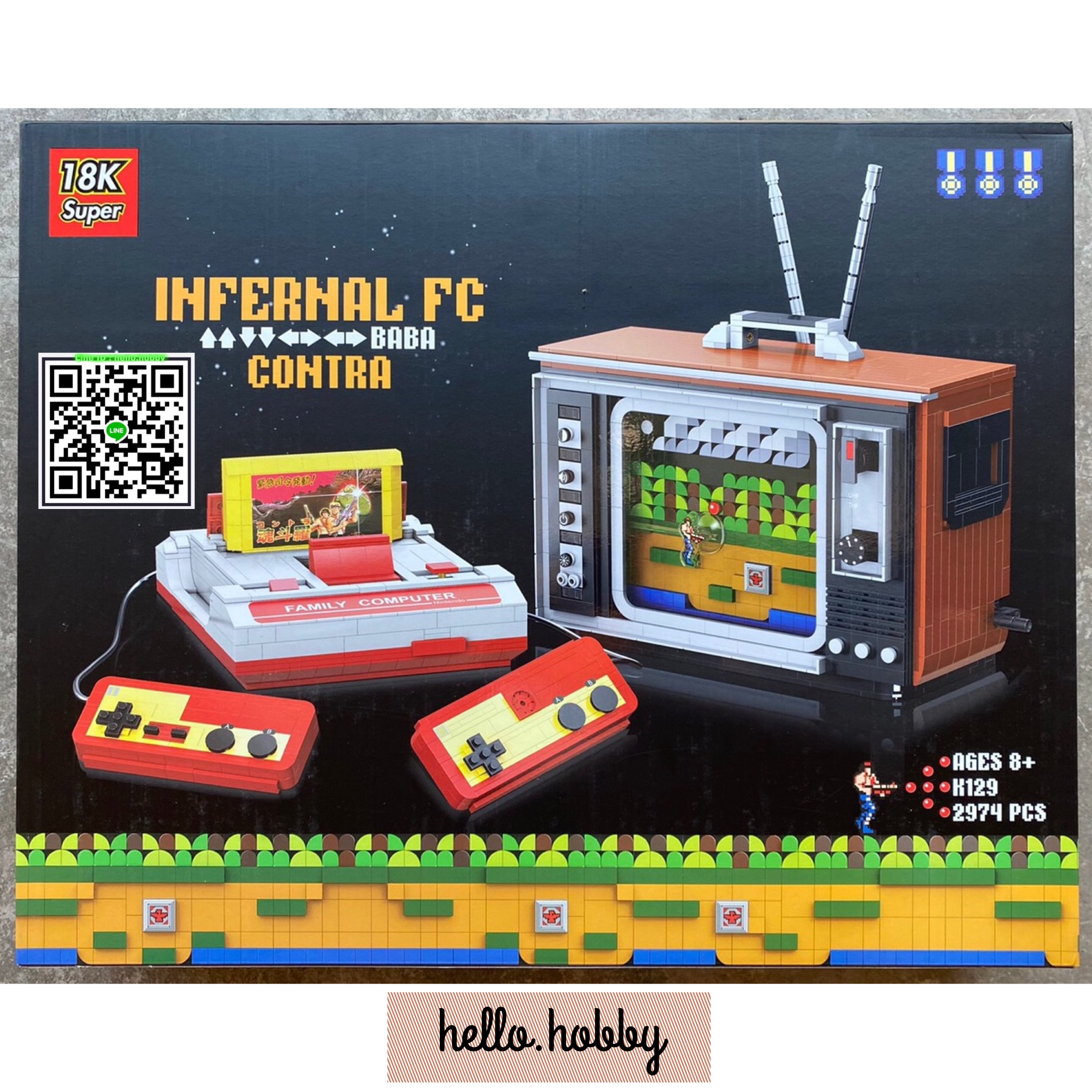 Super 18K K 129 Famicom Game Control 2974pcs