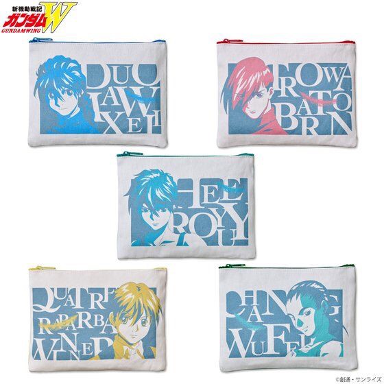 PRE-ORDER : New Mobile Report Gundam Wing Tri-Color Item Pouch