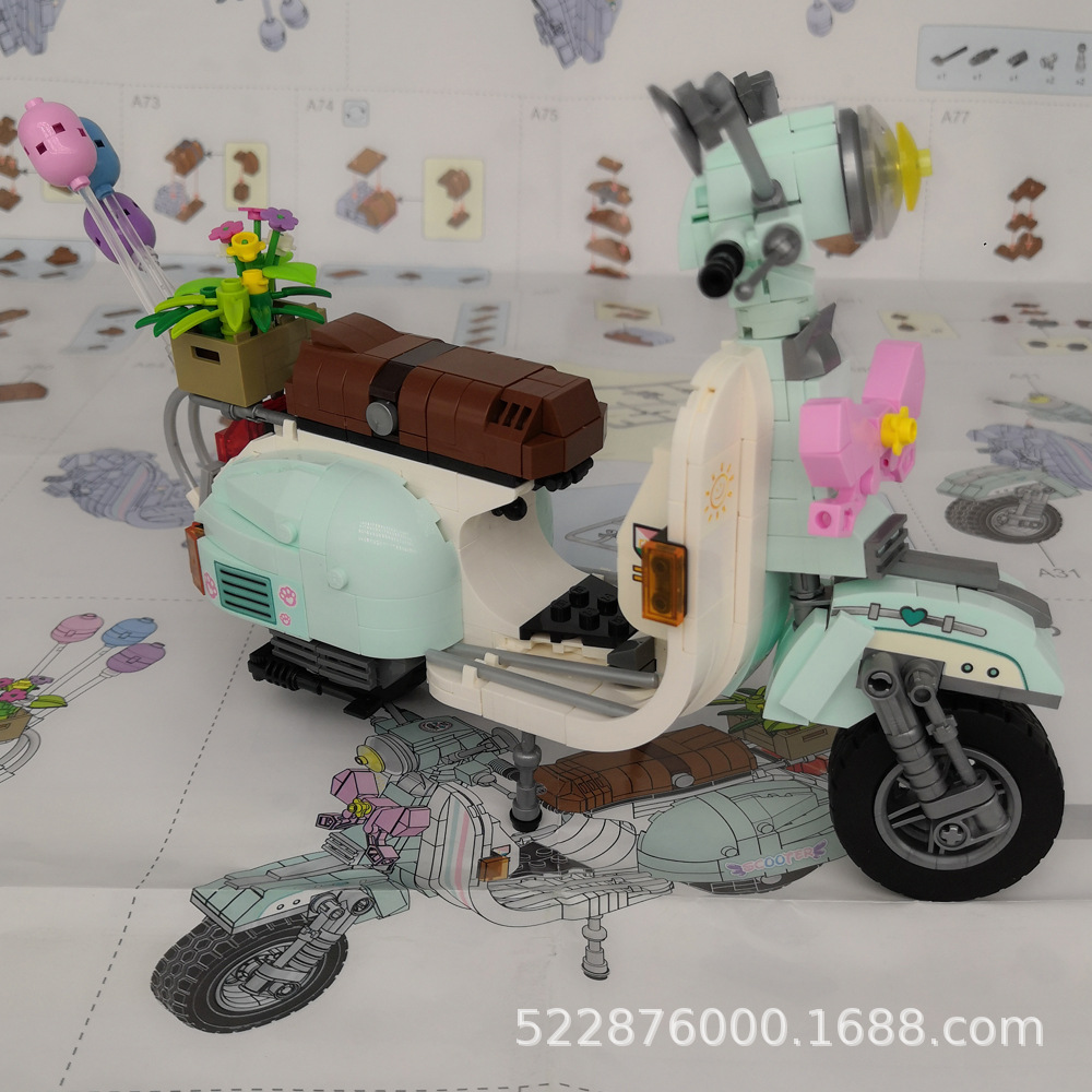 LOZ 1117 The Scooter 673pcs