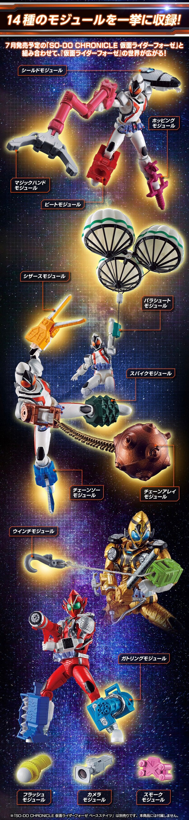 PRE-ORDER : SO-DO CHRONICLE Kamen Rider Fourze Module Set