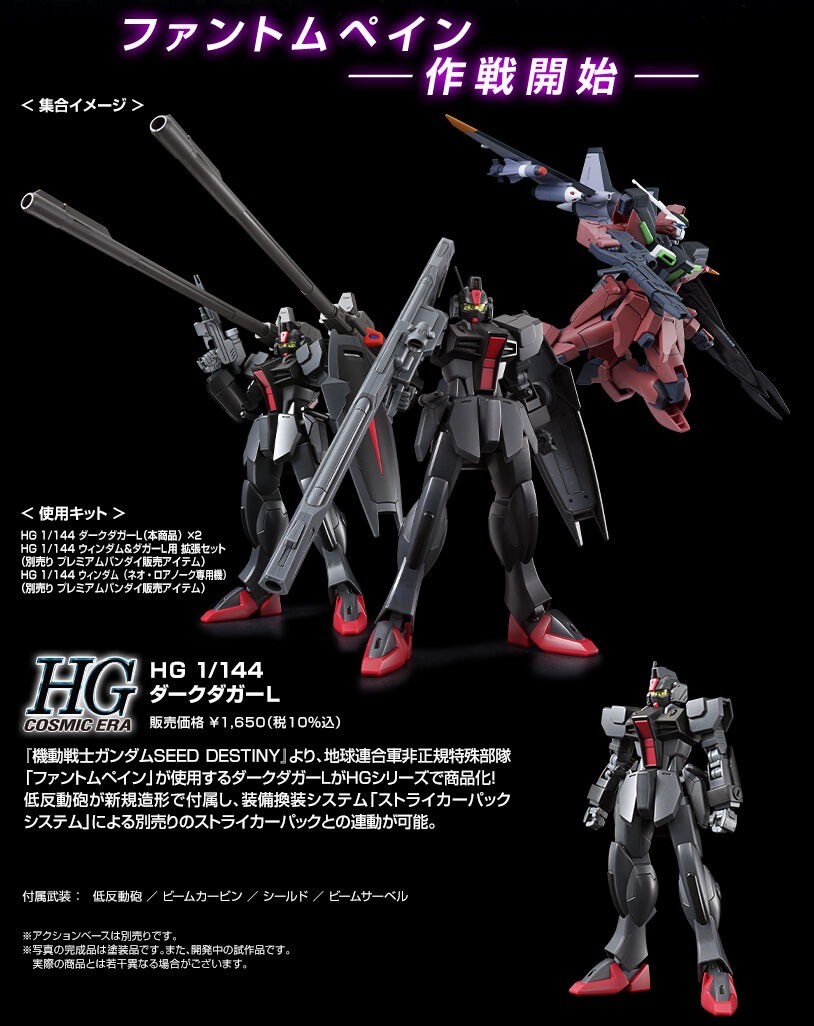 PRE-ORDER : HG 1/144 Dark Dagger L