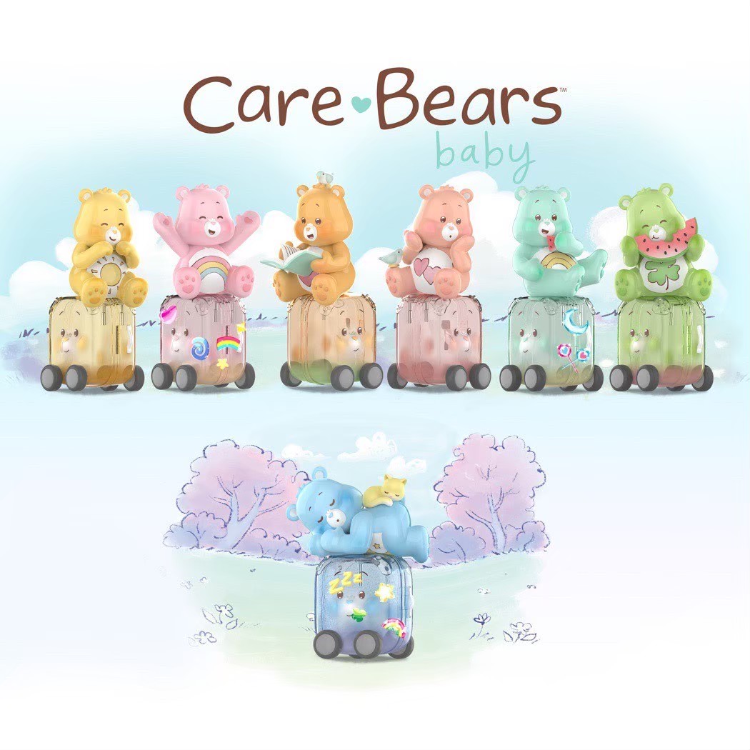 โมเดล ได้ 1 ตัว | Care Bears Baby - Happy Tour Series by Miniso