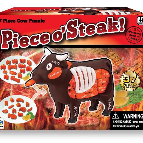 PIECE O’ STEAK 3D Cow Puzzle