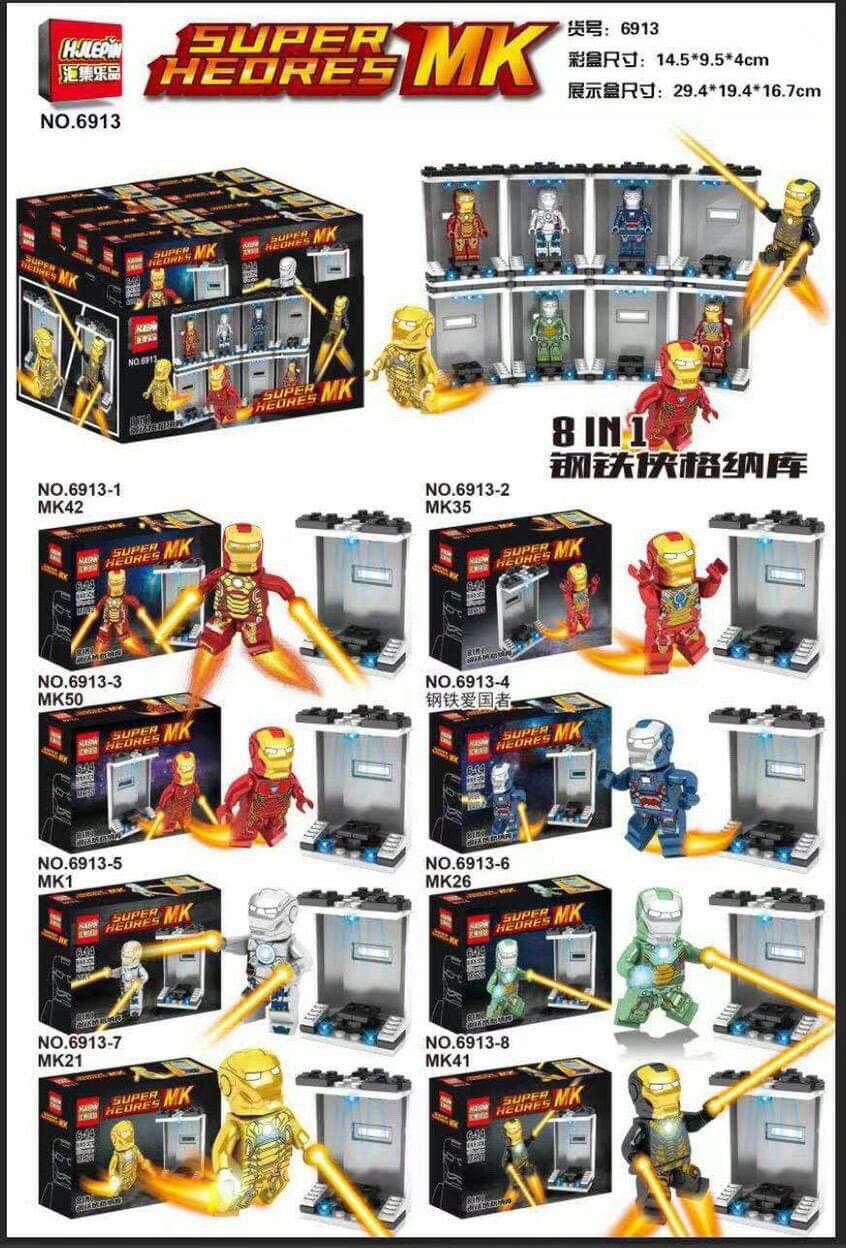 Hjlepin 6913 1-8 Iron Man