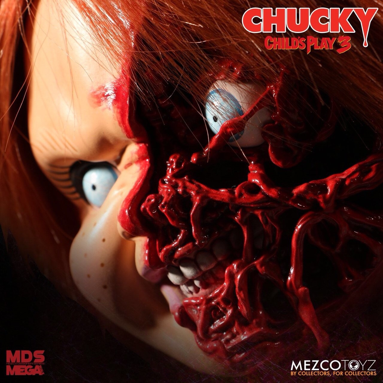Pre-order : Child's Play 3: Talking Chucky Pizza Face by Mezco Toyz (Re-issue)