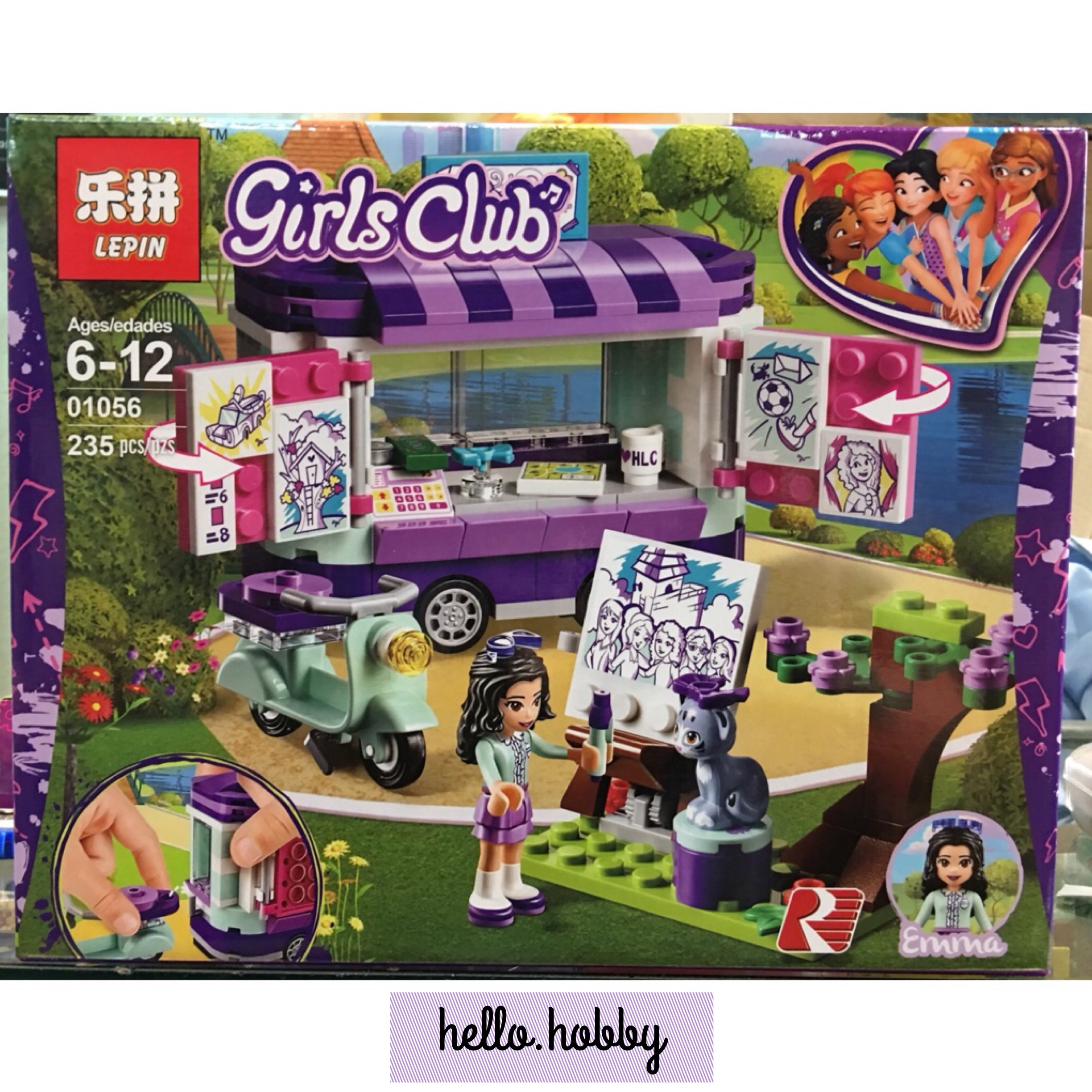Lepin 01056 Friends Emma’s Art Stand 235pcs