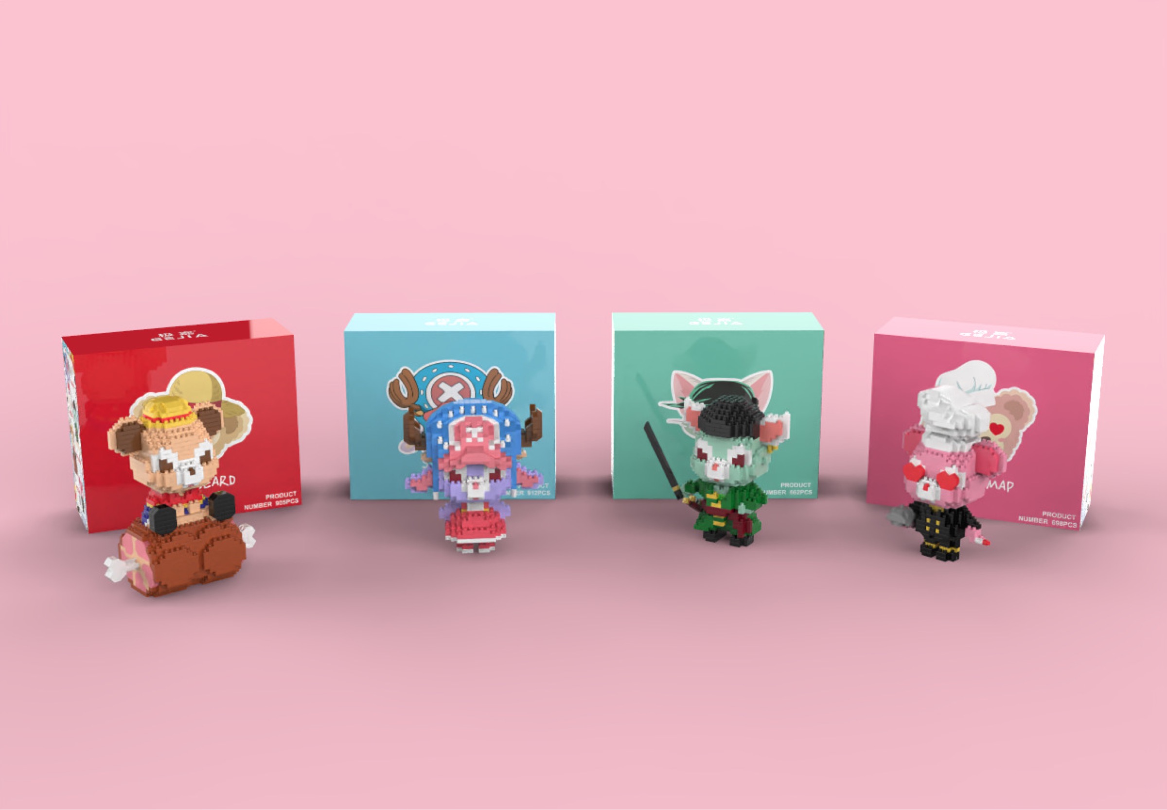 Gejia 6025 Disney x One Piece - Stella Lou / Duffy / Shellie May / Gelatoni