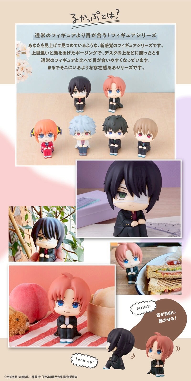 PRE-ORDER : Rukappu 3rd Year Class Z Ginpachi-Sensei Takasugi Shinsuke & Kamui Set [Includes Limited Edition Drawstring Bag]