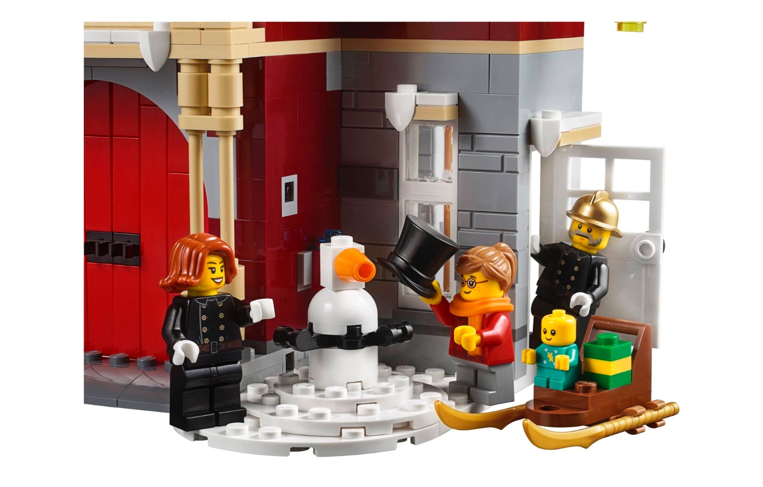 Lepin 36014 Winter Village Fire Station 1306pcs