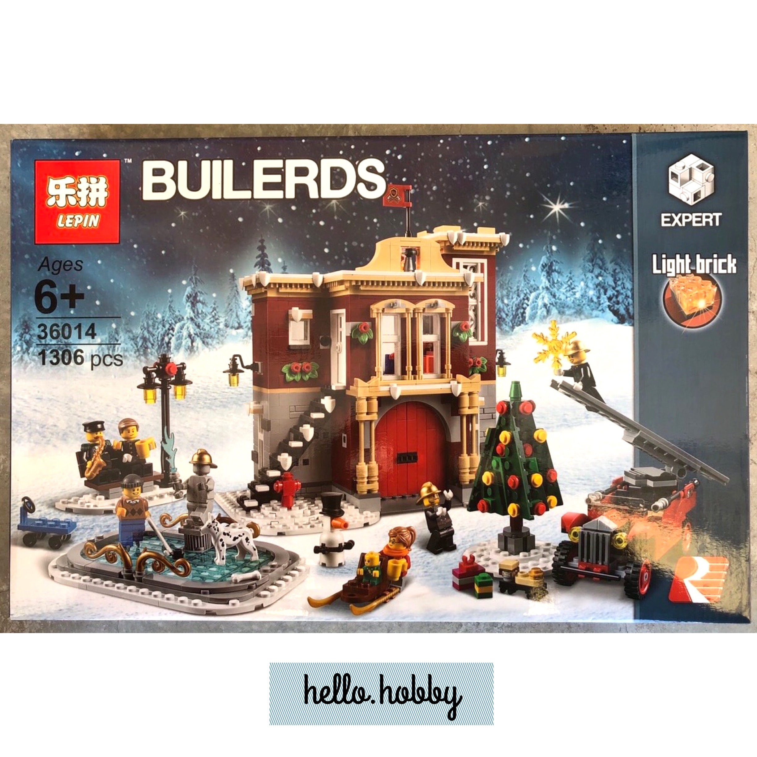 Lepin 36014 Winter Village Fire Station 1306pcs