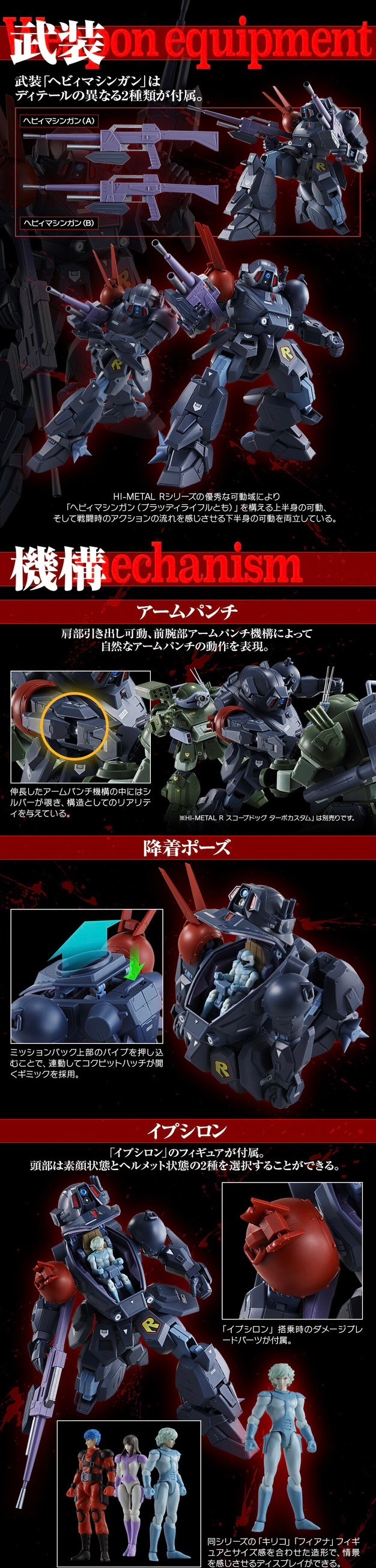PRE-ORDER : HI-METAL R Blood Sucker (Armored Trooper Votoms)